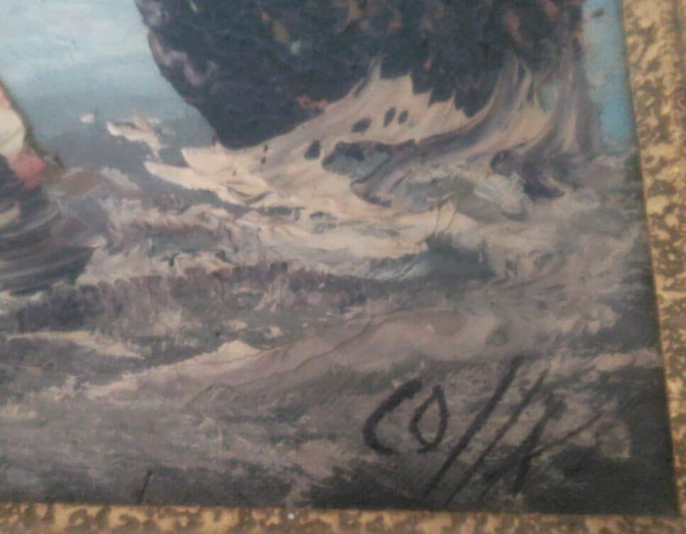 Peinture Tableau, Pastel: tableau signé COLLA ????