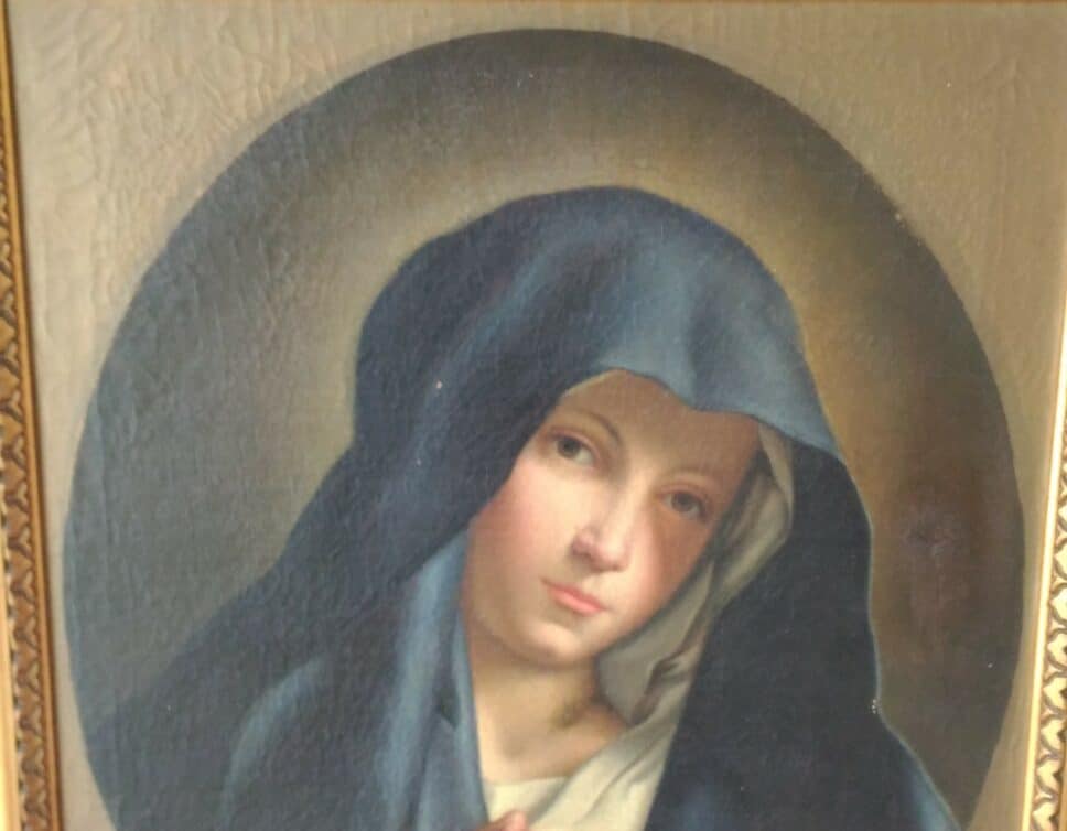 Peinture Tableau, Pastel: Vierge de Sassoferato
