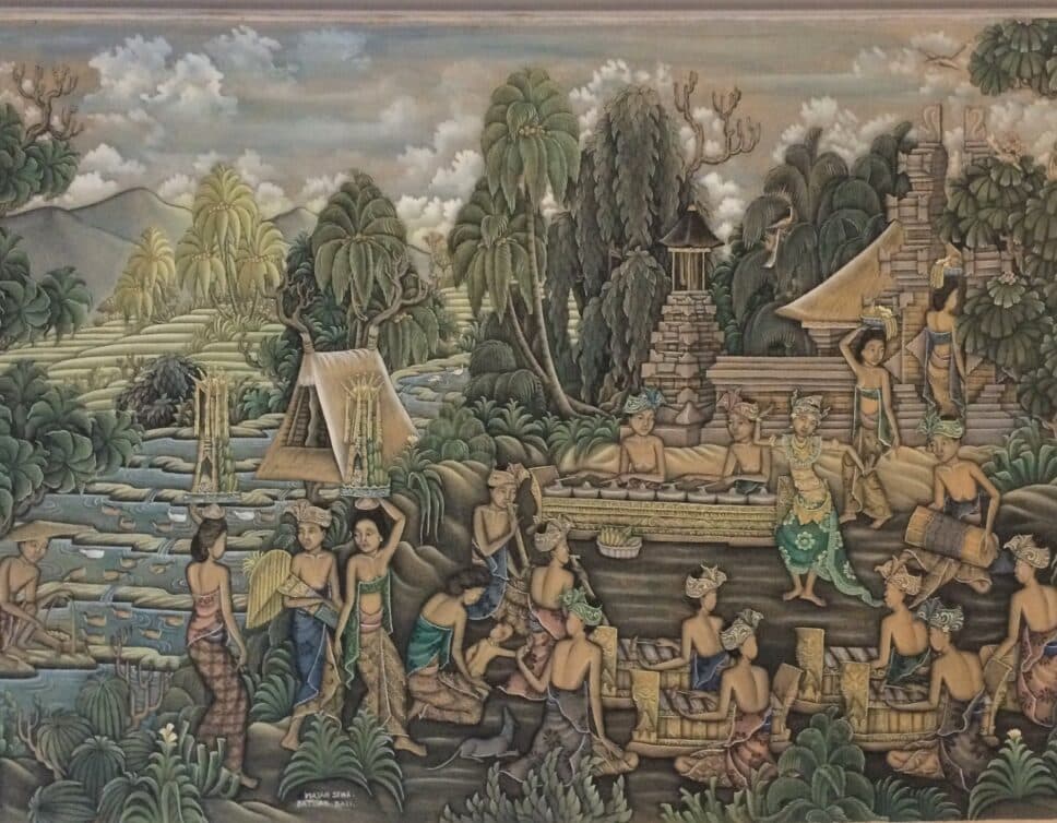 Peinture Tableau, Pastel: Peinture de Bali