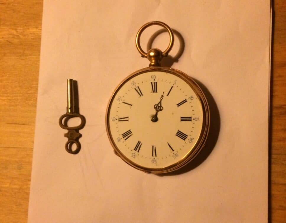 Estimation Montre, horloge: montre à gousset en or