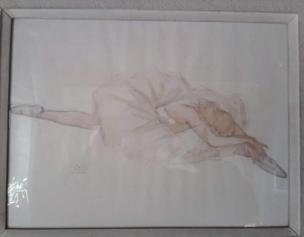 Peinture Tableau, Pastel: Danseuse classique