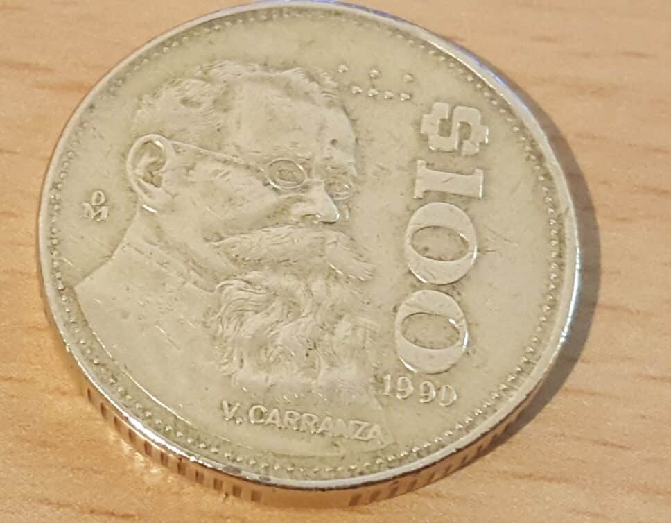Pièce 100 Dollars mexicains 1990