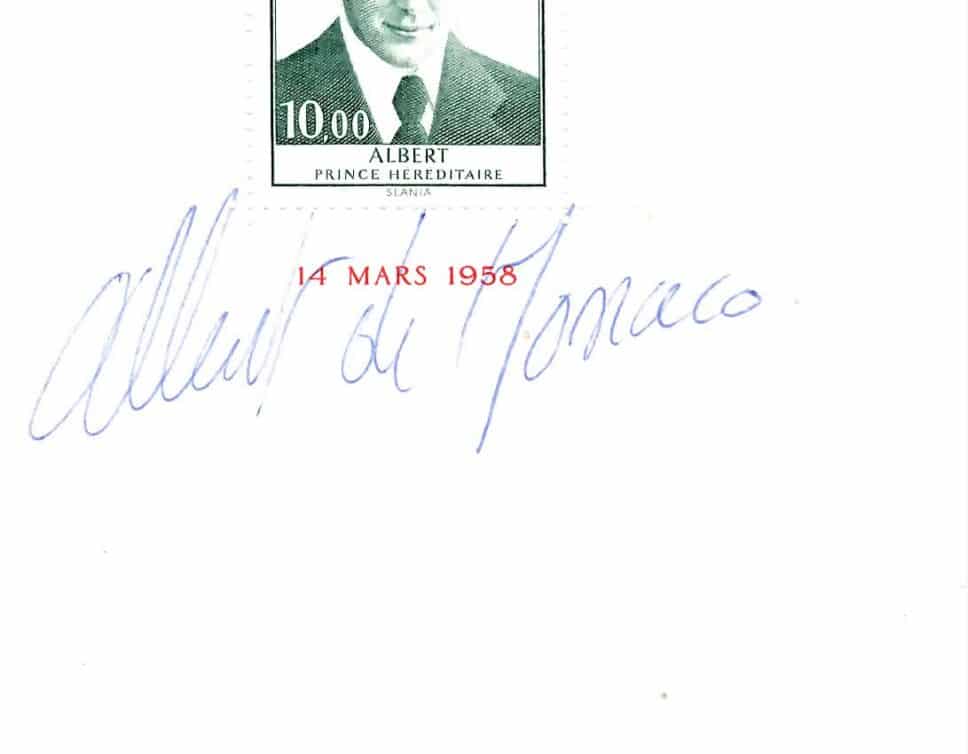 Autographes Famille Princière Monaco