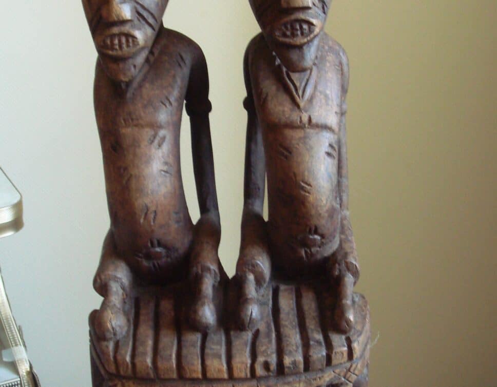 statue africaine jumeaux