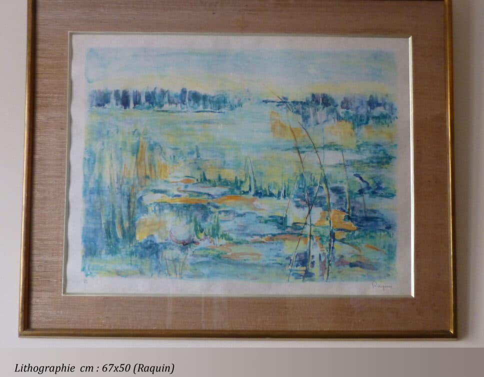 Peinture Tableau, Pastel: L’étang de Iris Raquin