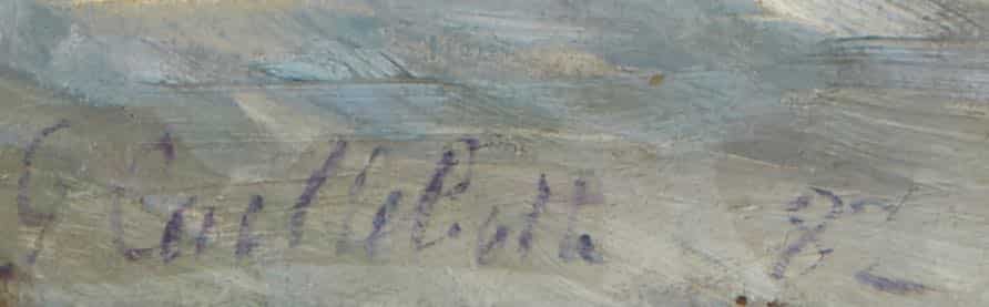 Signature Gustave CAILLEBOTTE