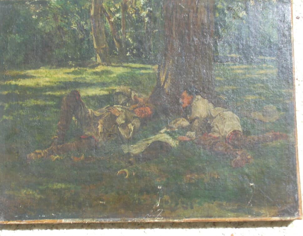 Peinture Tableau, Pastel: Tableau signé GC 1864