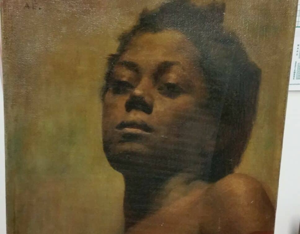 Peinture Tableau, Pastel: Tableau portrait femme africaine