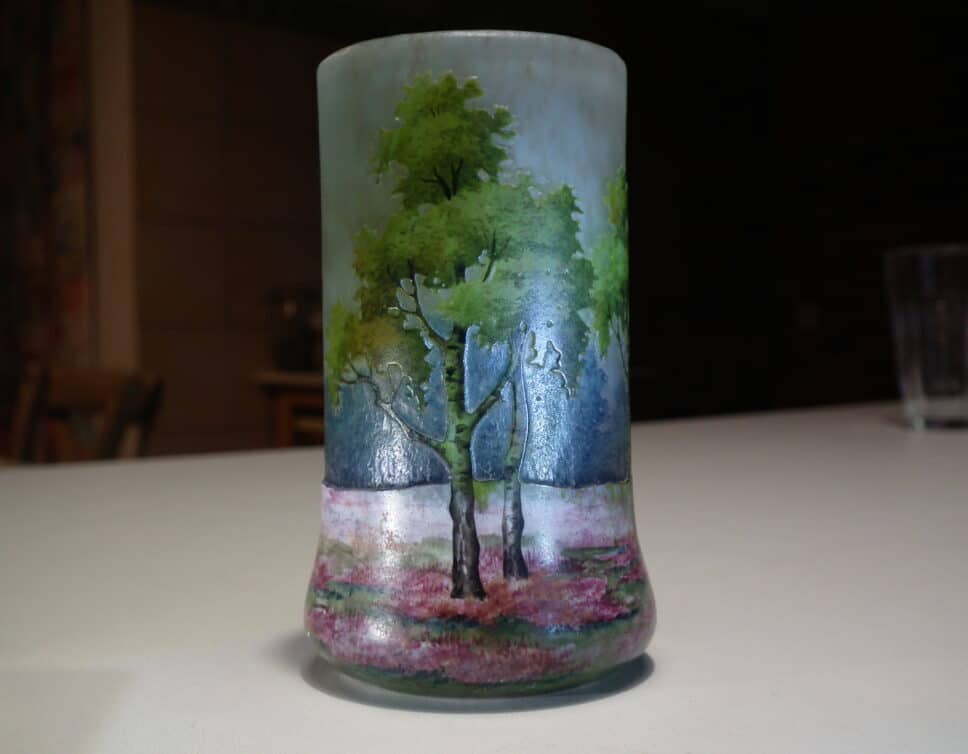 Vase cylindrique Daum