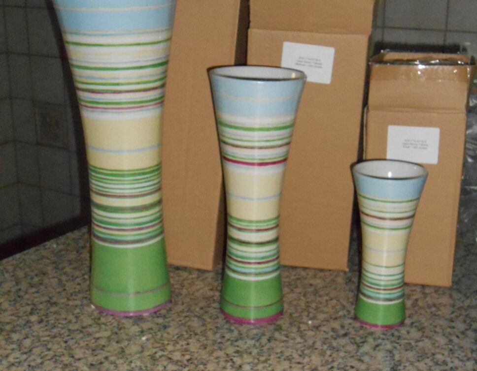Lot De 3 Vases Kenzo Takata