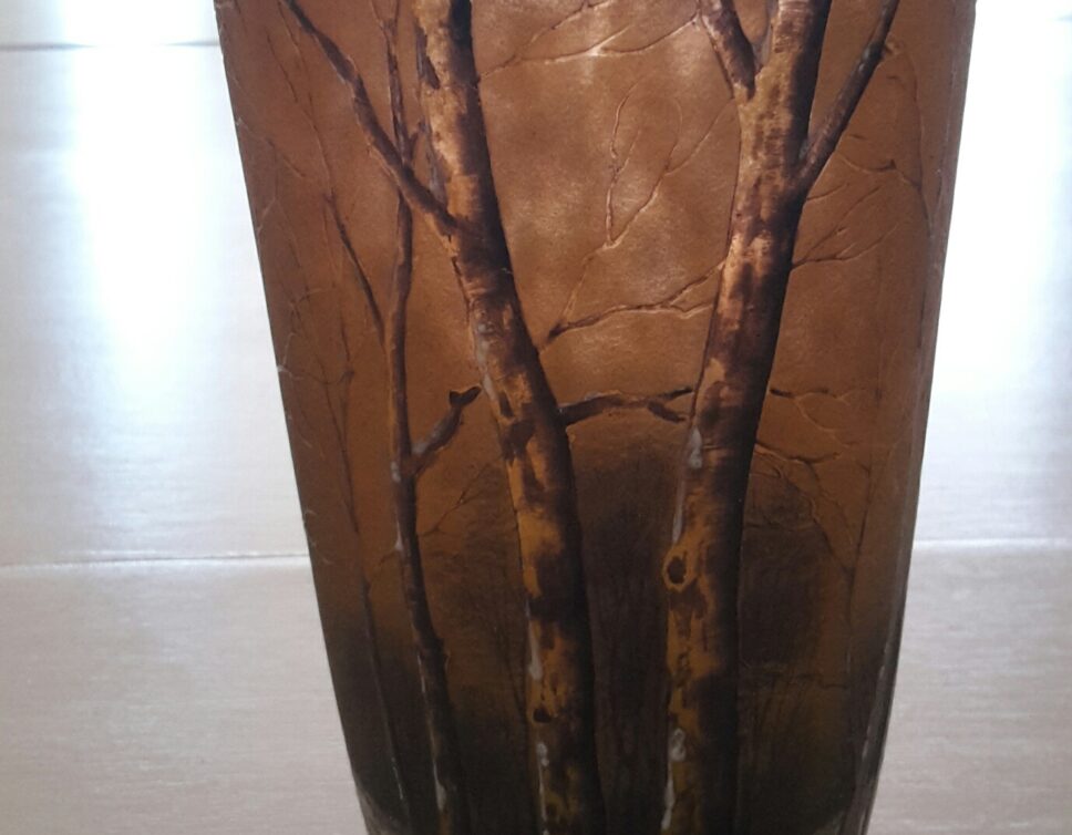 Vase Daum Nancy croix de lorraine