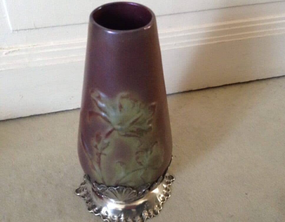 Vase faïence irrisée Art Nouveau ?