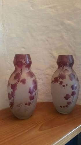 couple vases Legras