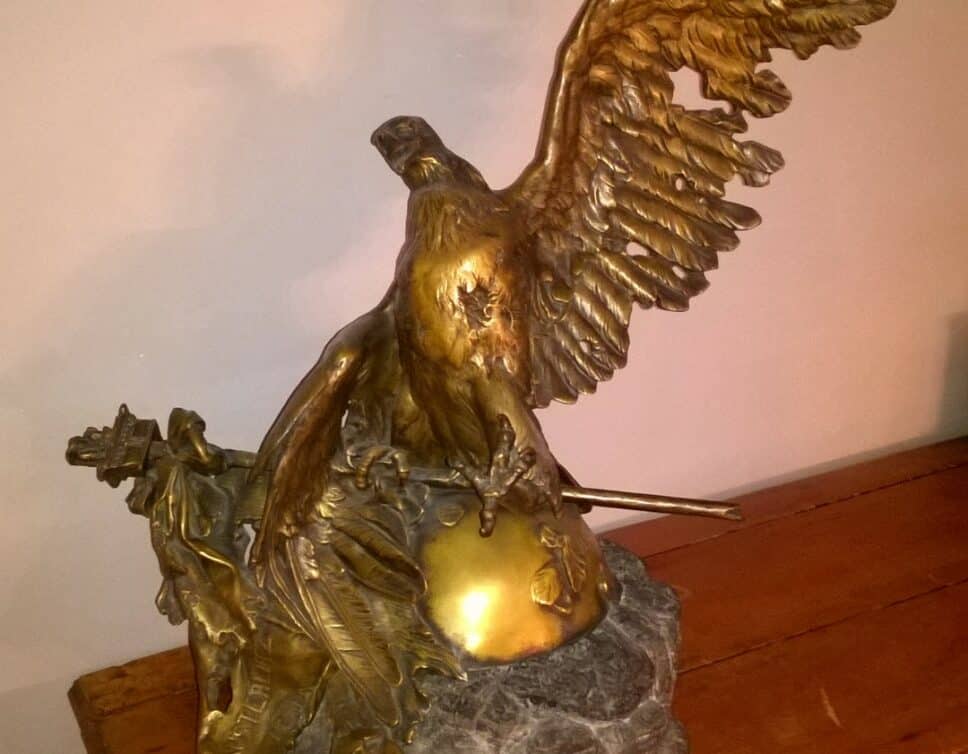 Bronze Aigle blessé