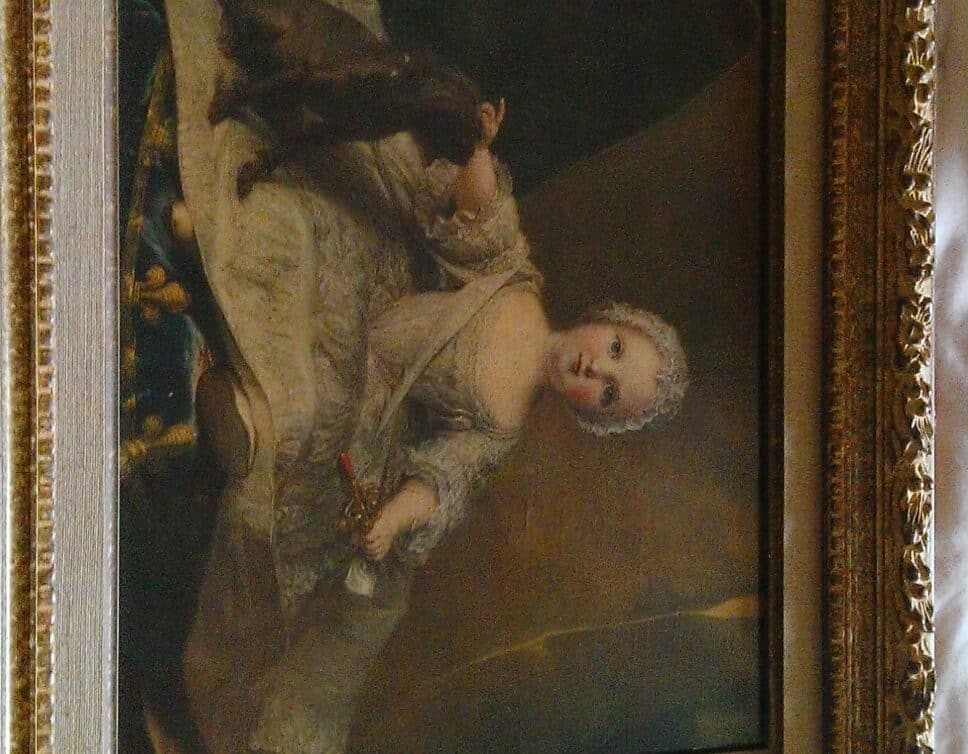 Peinture Tableau, Pastel: reproduction peinture sur toile de nattier .ZEPHYRINE