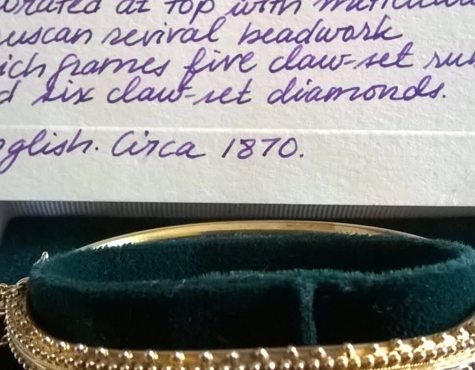 Estimation Bijoux: Bracelet Antique english circa 1870