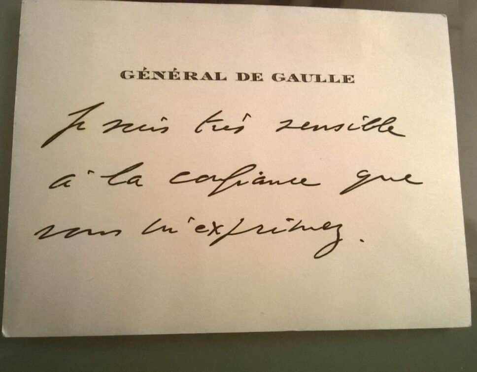 Estimation Livre, manuscrit: Manuscrit Général De Gaulle