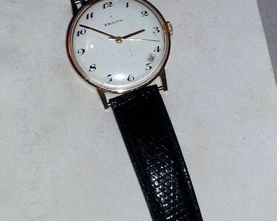 Estimation Montre, horloge: Montre or ZENITH 1955