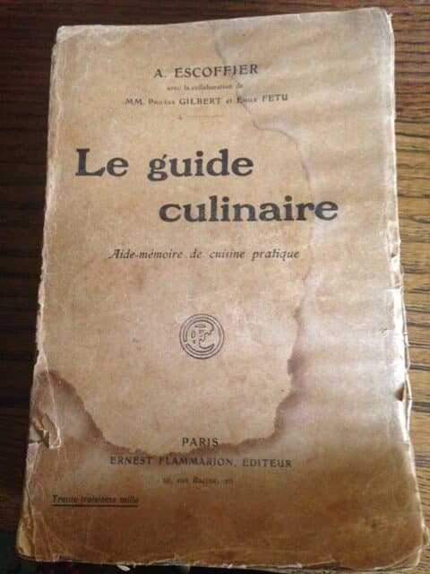 Estimation Livre, manuscrit: le guide culinaire A Ecoffier   livre 1925