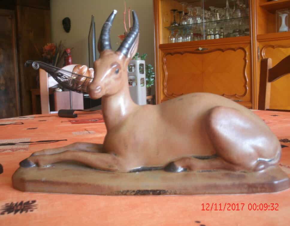 stauette antilope signée denbac