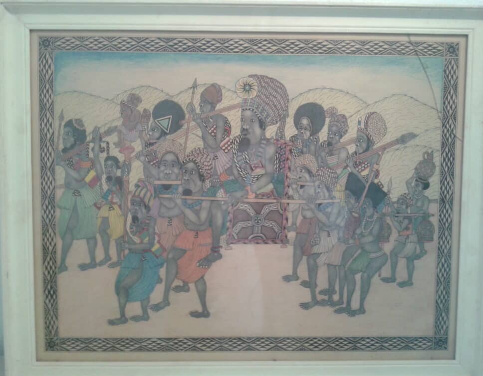 dessin ethnique art Bamileke