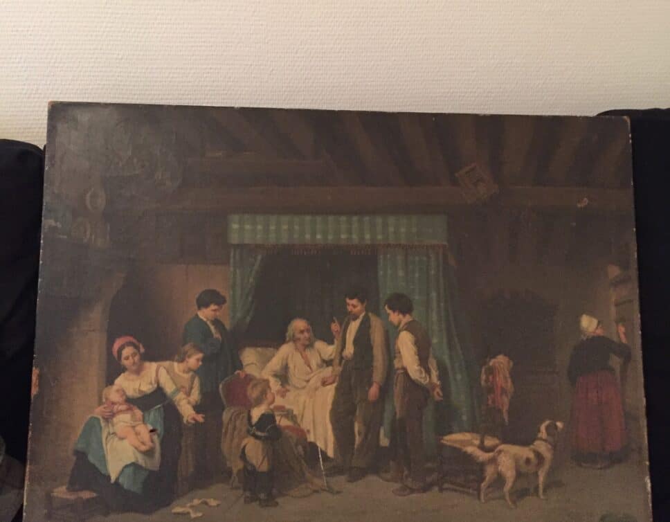 Peinture Tableau, Pastel: tableau signé I.Baron, daprès Duverger