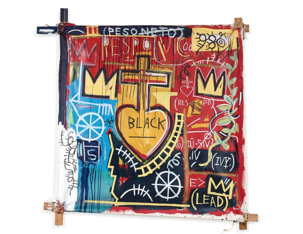 Peinture Tableau, Pastel: Tableau de Basquiat