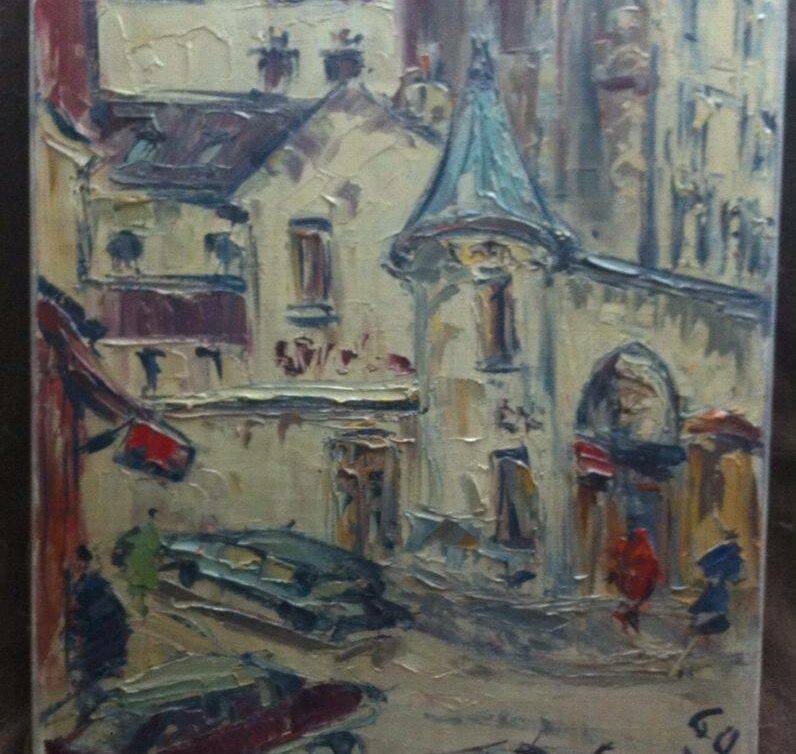 Peinture Tableau, Pastel: Montmartre