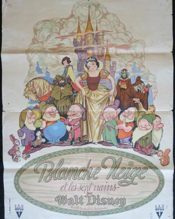 affiche ancienne Walt Disney