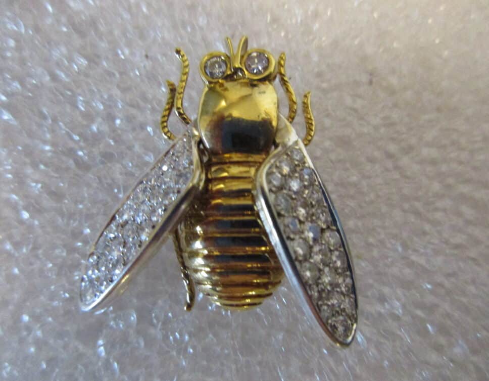 Estimation Bijoux: Broche abeille