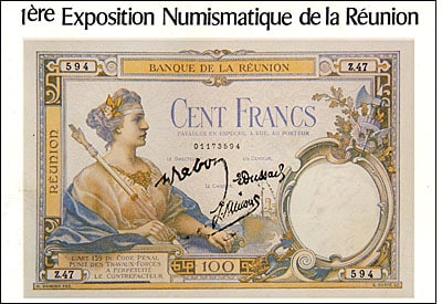 Estimation Livre, manuscrit: 1 ere exposition numismatique de la Réunion