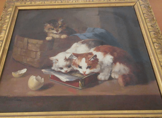 Peinture Tableau, Pastel: Tableau chats