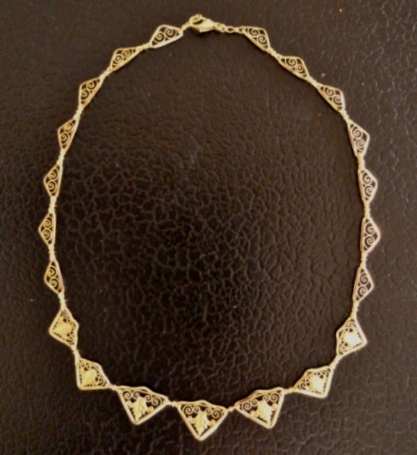 Estimation Bijoux: collier ancien or filigrane