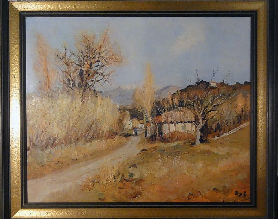 Peinture Tableau, Pastel: Marcel Dyf paysage de Provence