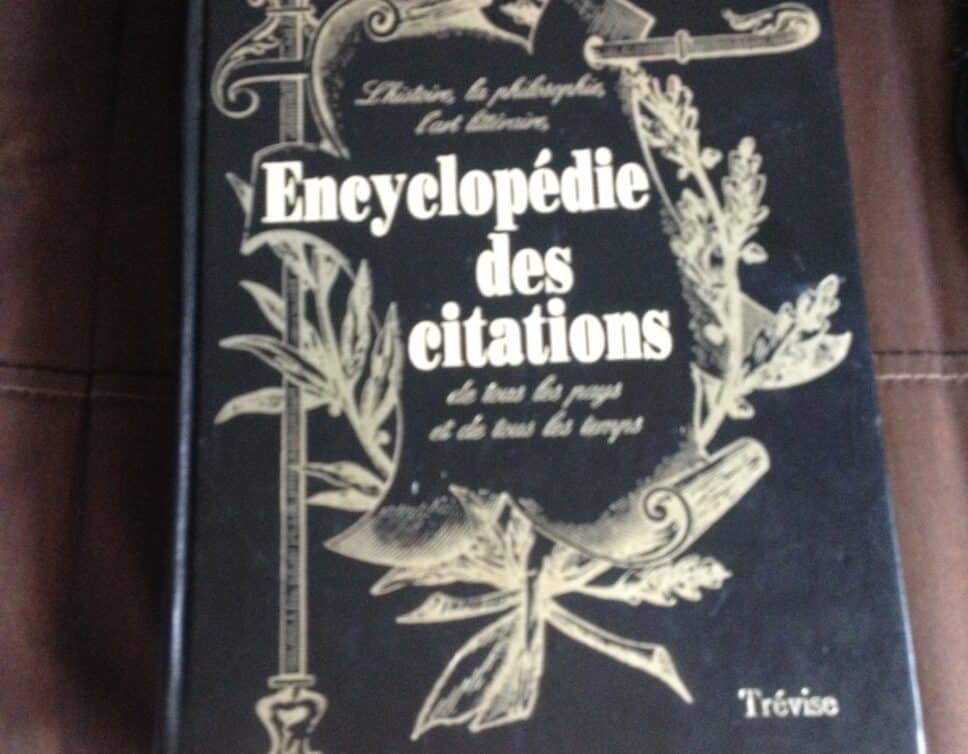 Estimation Livre, manuscrit: Encyclopédie des citations