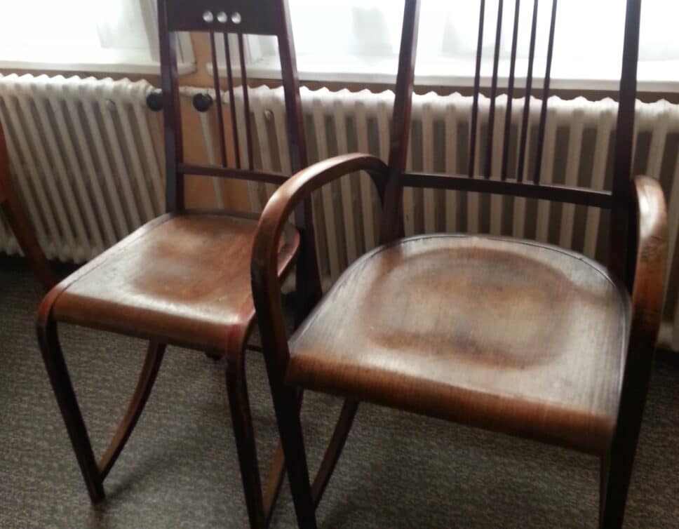 Estimation Mobilier XXeme: chaise et fauteuil Hoffmann