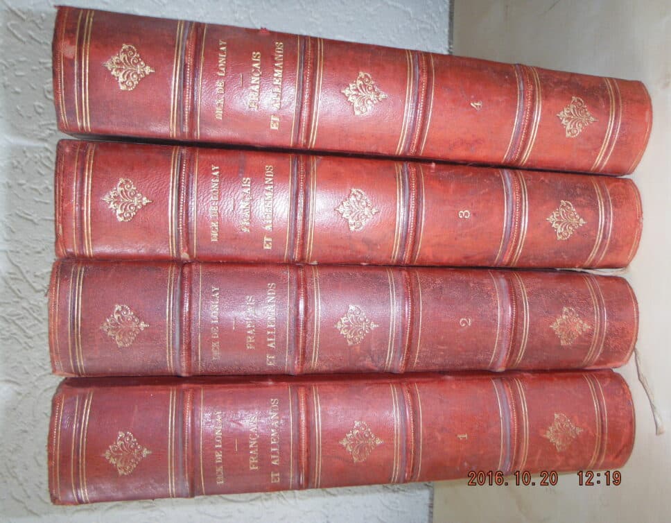 Estimation Livre, manuscrit: Français et Allemands Dick de Lonlay 4 tomes 1890