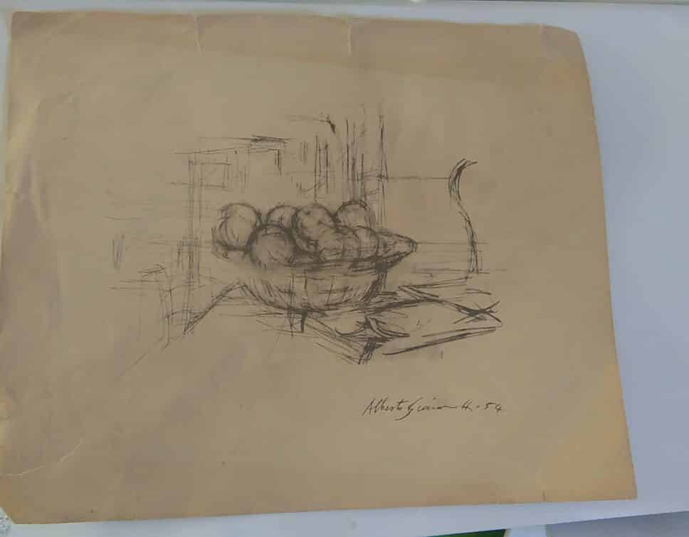 dessin de Giacometti
