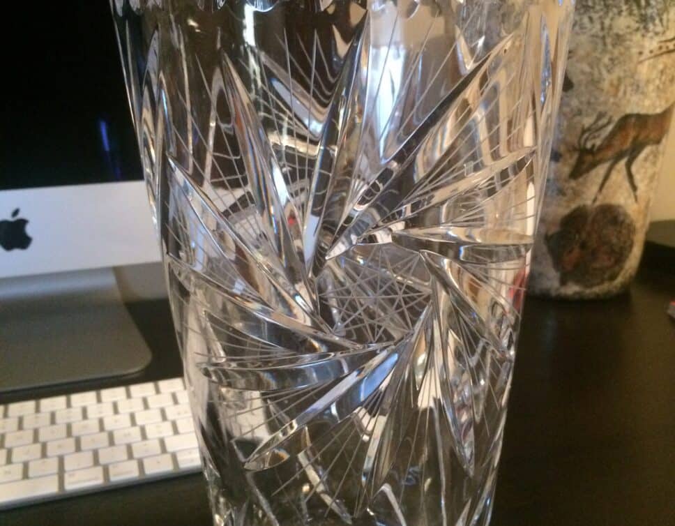 Vase de cristal