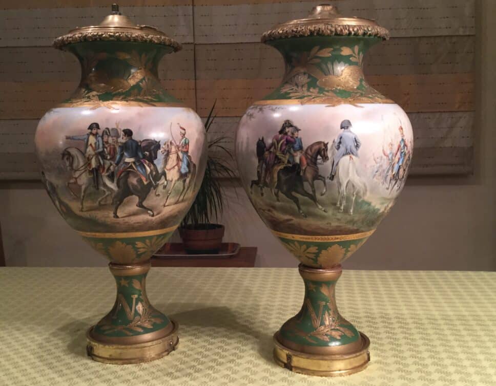 Vase lampe napoleon