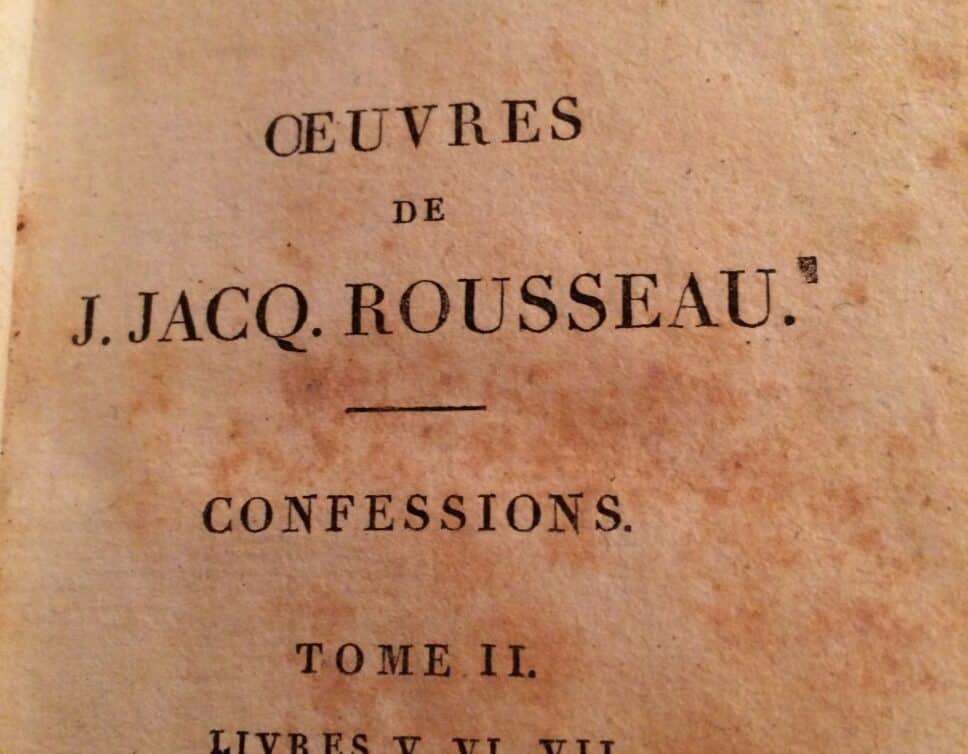 Estimation Livre, manuscrit: Livre ancien j j Rousseau