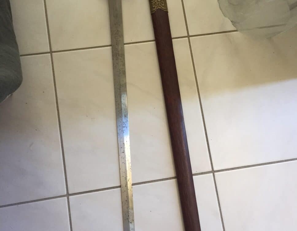 Ancienne épée d’entraînement