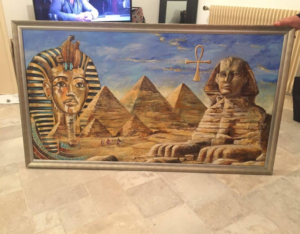 Peinture Tableau, Pastel: Égypte