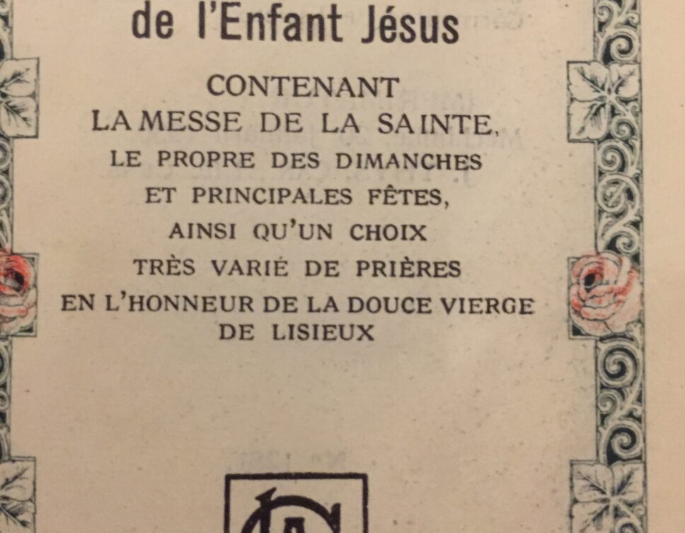 Estimation Livre, manuscrit: Missel de sainte Thérèse de l enfant jesus