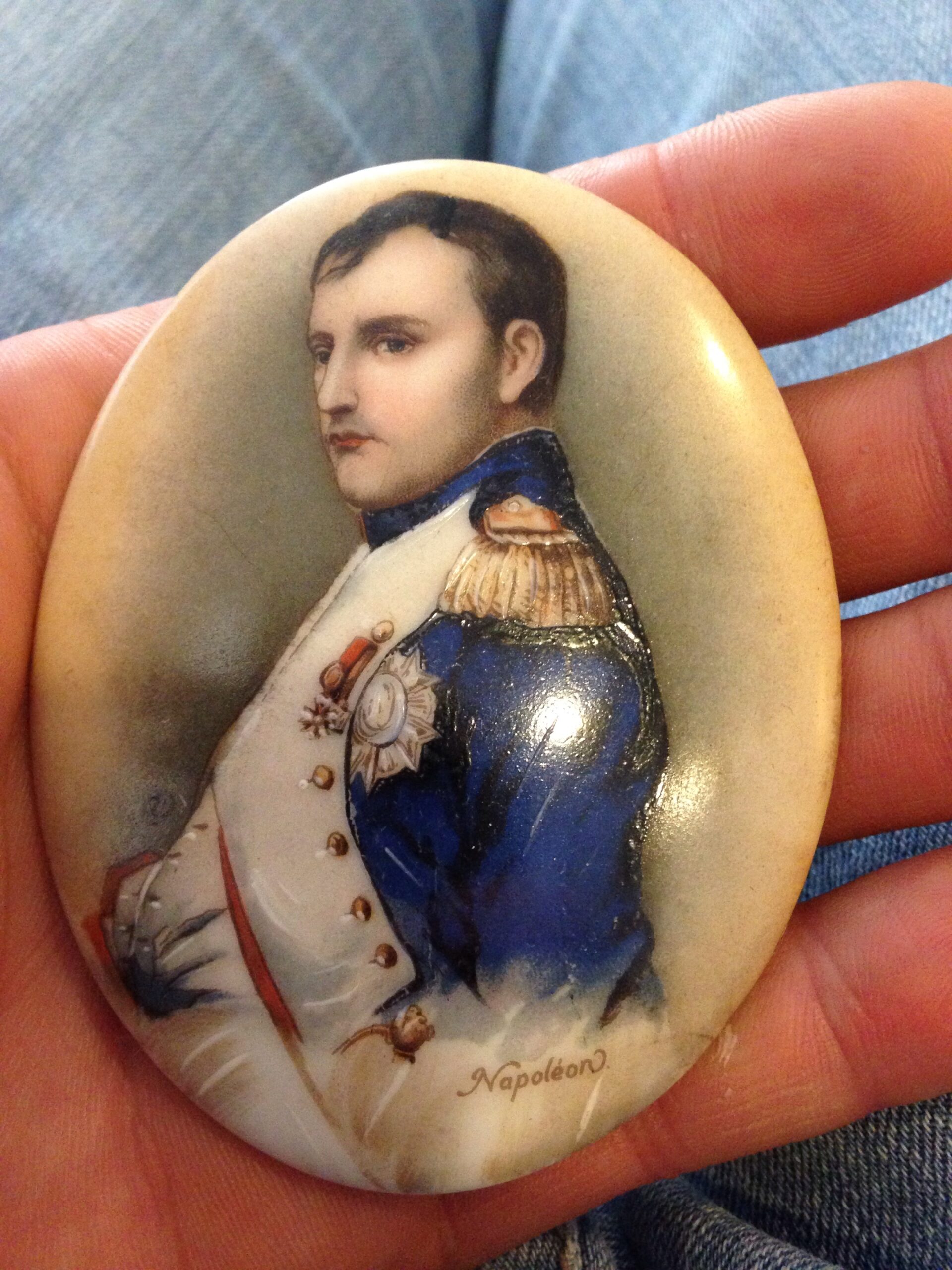 Portrait napoleon sur porcelaine