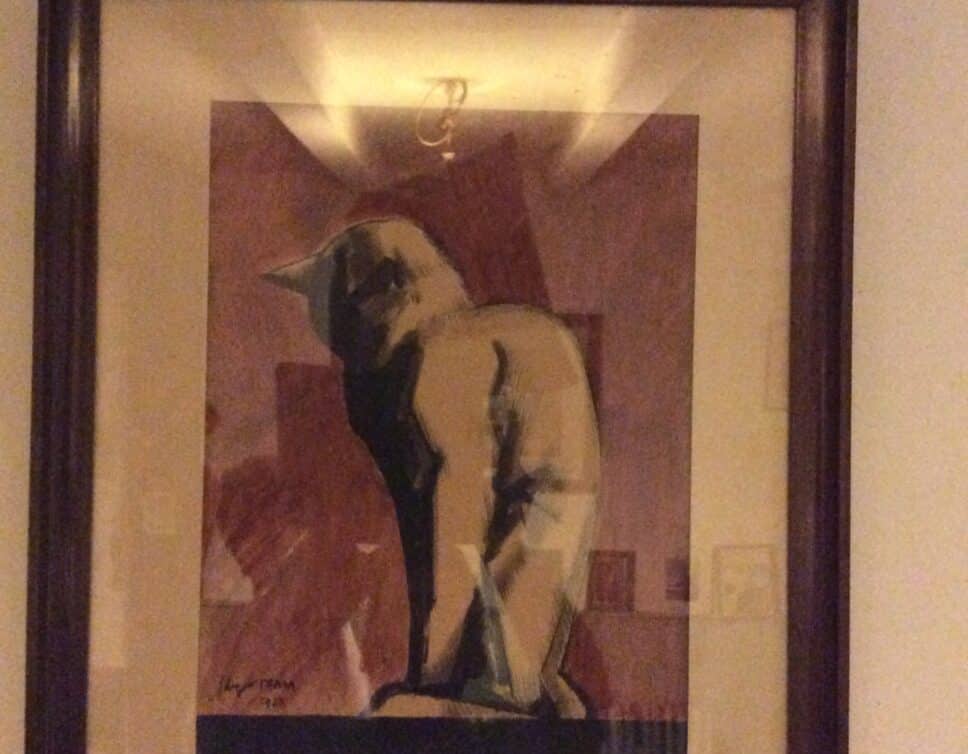 Peinture Tableau, Pastel: Tableau de chat