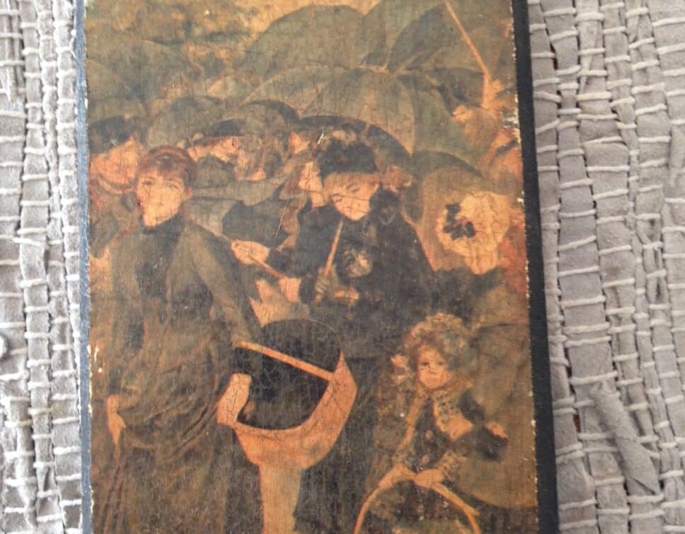 Peinture Tableau, Pastel: Les parapluies de renoir