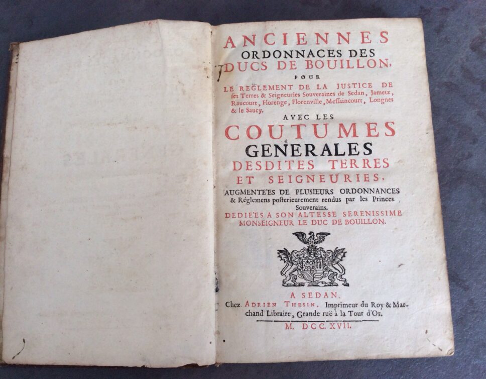 Estimation Livre, manuscrit: Livre de 1717