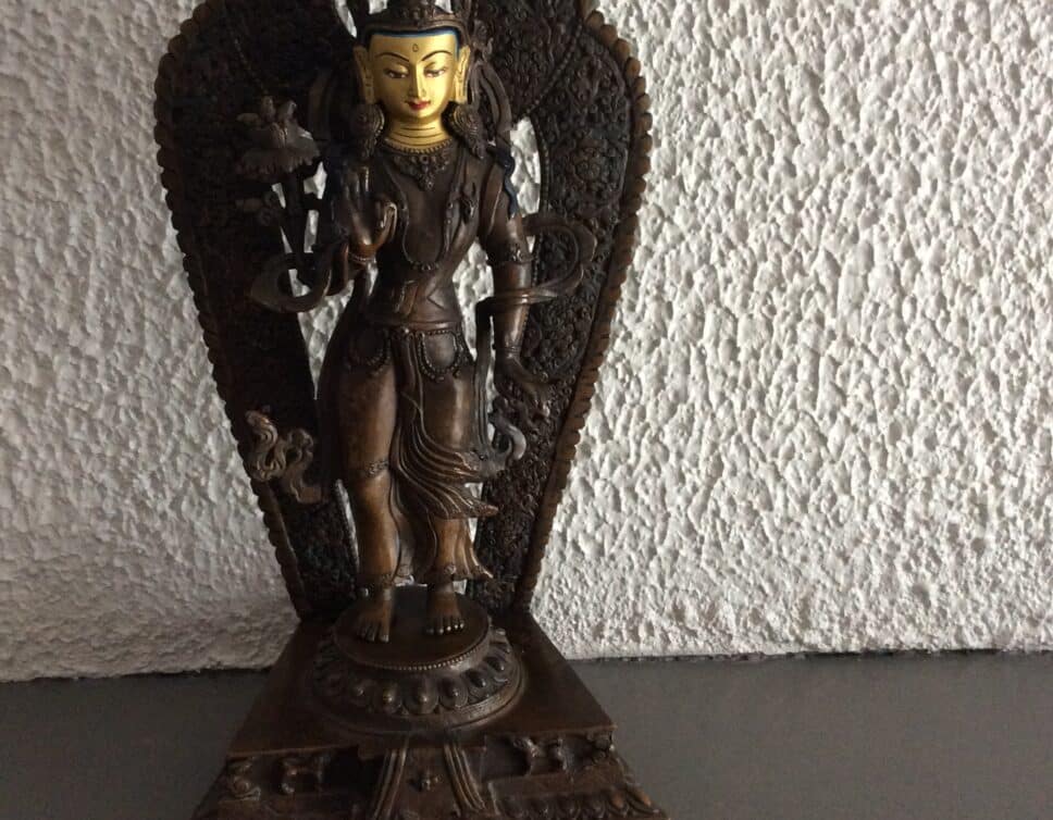 Statue hindou en bronze