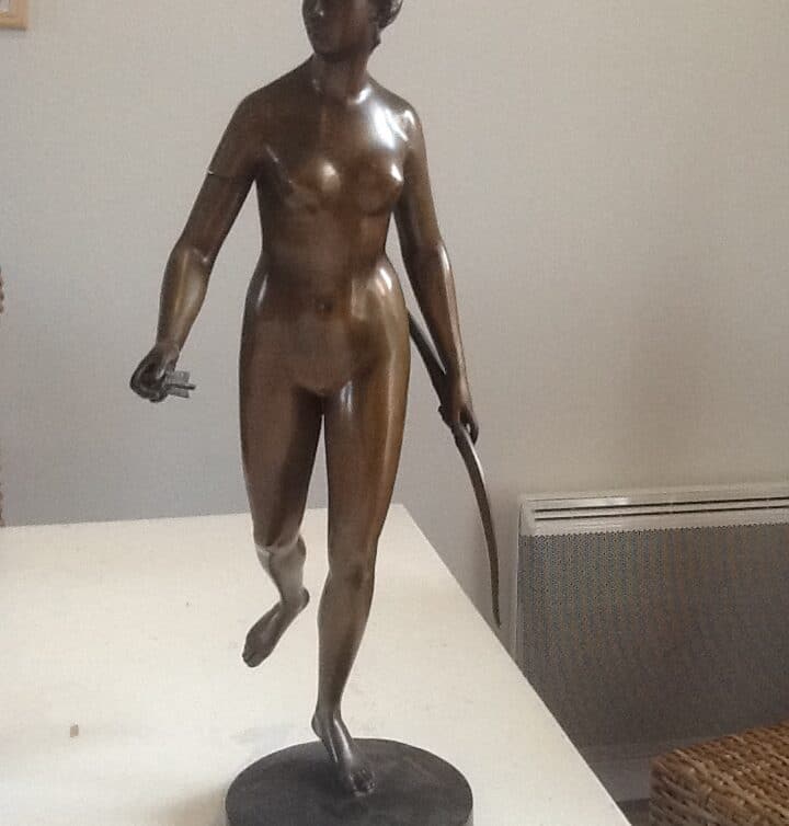 Sculpture statuette bronze